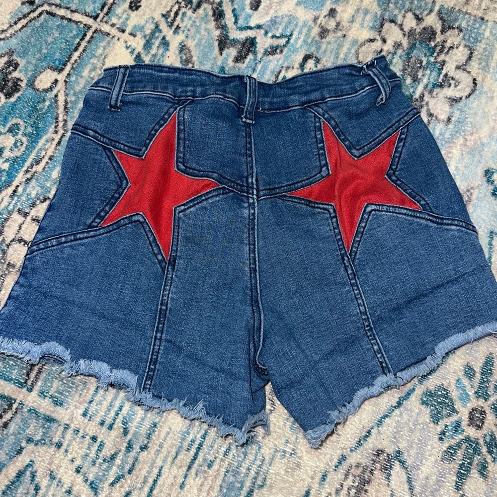 Star Denim Shorts